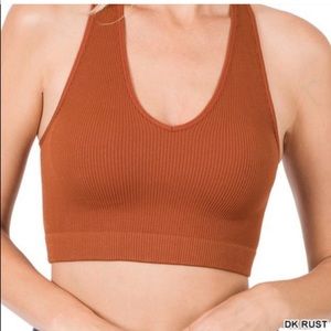 LAST ONE: New Zenana seamless racerback crop top